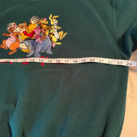 Vintage Disney Store Women Size M 100 Acre Wood Friends Fleece Pullover Pooh - Picture 6 of 8